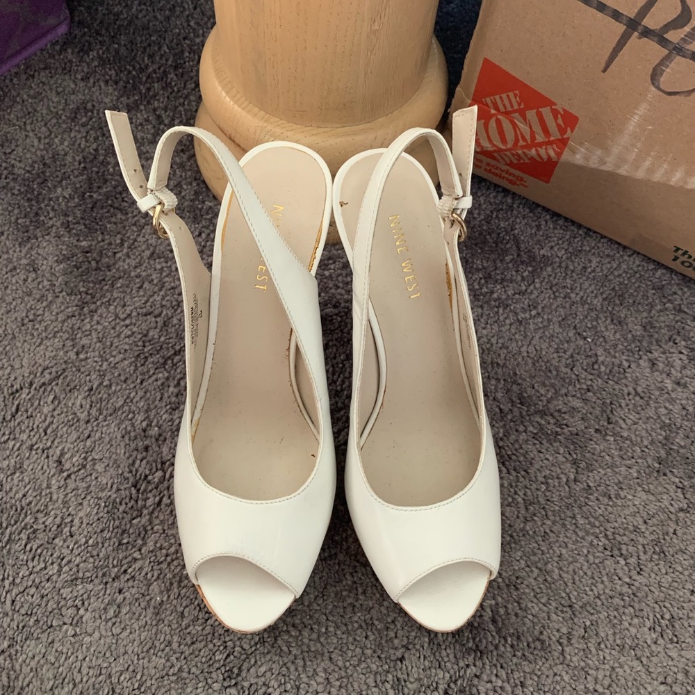 White pumps